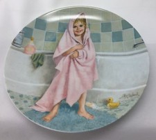 1986 Reco John McClelland Tub Time Plate Becky's Day Numbered Knowles