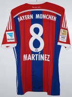 adidas FC BAYERN MÜNCHEN Trikot Gr. M - 8 MARTINEZ - matchworn Style NEU+Etikett