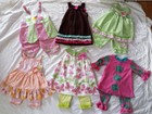 Girls size 24 months 2t ruffle outfits lot gingham baby lulu rare editions 