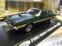 FORD Gran Torino Sport Eastwood green V8 Muscle Car V8 US Movie Greenlight 1:43
