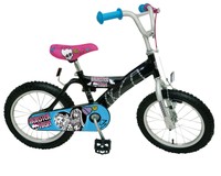 Monster High black 16 Zoll 40,6 cm Fahrrad Kinderfahrrad Luftreifen Rücktritt uv