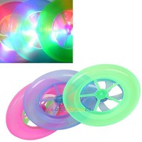 Neu Bunt LED Licht Wurfscheibe Frisbee Fliegend Diskette Spielzeug LS4G