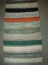 Native American Vintage / Antique Navajo (?) Saddle Rug 50" X 27" Free S/H