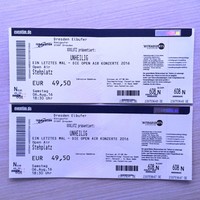 UNHEILIG in DRESDEN 06.08.2016 2 Konzert Karten Tickets - LETZTE GELEGENHEIT!