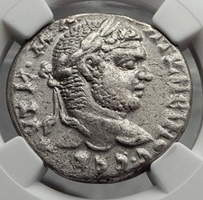 CARACALLA 215AD Laodicea ad Mare in Phoenicia Tetradrachm Roman Coin NGC i58173