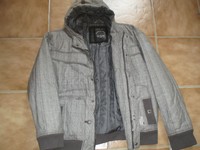 tolle Herren Winterjacke Blouson TOM TOMPSON Winter Jacke grau Gr. XXXL 3XL