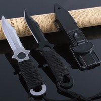 Tauchermesser Edelstahl SILVER STEEL Kunststoffscheide aus rostfreiem