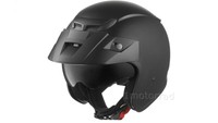 Jethelm Motorradhelm Helm Rollerhelm  XS S M L XL mit Sonnenblende mattschwarz