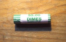 2007-P Uncirculated Roosevelt Dime Roll - Hard To Find - Not Satin Finish