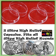 (2) Each 2 Oz Ultra High Relief Capsule Privateer Siren Captain Liberty Island