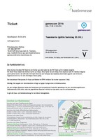 Gamescom Ticket 2016 Samstag personalisiert