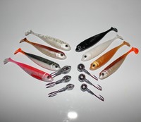 Lieblingsköder 10cm  8Stk  **1 Shad/ Farbe**   wahlweise mit VMC Jigs 3/0RD SET