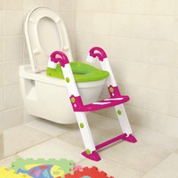 Rotho KidsKit Toilettentrainer 3 in 1 pink-weiß-grün NEU