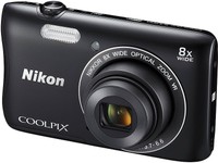 NIKON Coolpix S3700 20.1MP Digital Photography Camera 8 x Zoom