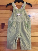*GYMBOREE* Girls Green Corduroy Sheep Overalls Size 3-6 Months