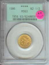 1906 $2.5 Liberty Gold Coin Pcgs Ms63 Ms-63 Old Green Holder Pq +