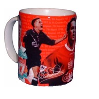 Original Liverpool FC Kaffee-Keramik-Tasse Michael Owen Becher NEU OVP MUG