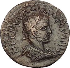 VALERIAN I Senior 253AD Antioch in Pisidia Legionary Eagle Roman Coin i53245