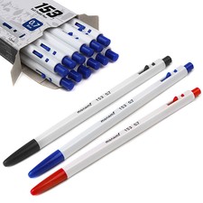 Monami Ballpoint Pen 153 0.7mm 12pcs 1dozen (6 Black + 3 Blue + 3 Red) Korea pen