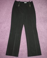 COMMA Damen Büro Business Hose Schwarz Leicht Elegant Gr. 38 Bundfalten 1205°