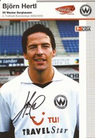 Björn Hertl. SV Wacker Burghausen. 2003/04. Original signierte Autogrammkarte.