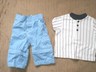 Infant Boy's Clothing -Size 3-6 Months - Blue Pants and Striped Top Lot of 2 