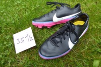 Fußballschuhe Größe 35 1/2, Nike Mercurial, schwarz/neonpink, gebraucht
