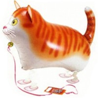 Folienballon Airwalker Katze Luftballons Luftballon Folienballons