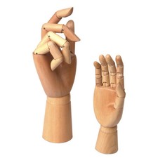 10" Wooden Artist Right Hand Gift Art Model Sketch Crafts Flexible Decoracao