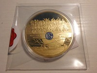 Medaille Münze Gigant 70 mm 110 g UEFA Pokal Cup Sieger 1997 Schalke 04 OVP Neu