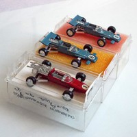 KONVOLUT DREI SCHUCO FORMEL 1 RENNWÄGEN 1:66 IN OVP