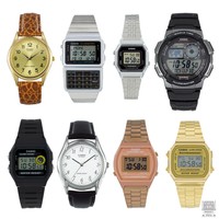 CASIO CLASSIC & RETRO DIGITAL WATCH IN SILVER, BLACK, GOLD FOR MEN & LADIES 