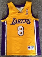 Los Angeles LA Lakers #8 Kobe Bryant Champion NBA Trikot XS S M Jersey Rarität