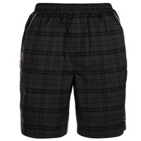 Slazenger Herren Kariert Shorts Freizeit Kurze Hose Gummizug Sporthose