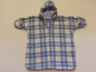 NHM BLUE PLAID FLEECE BABY BUNTING COAT Newborn to 6 Months