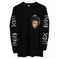 Travis Scott Long Sleeve T Shirt Top La Flame travi$ yeezus kanye NEW