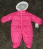 NWT Baby Girls Polka Dot Snow Suit Size 3-6 Months