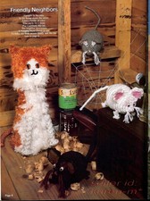Adorable Mice~Vintage Animal Pattern Book~Poodle~Panda~Wild Kingdom of Macrame