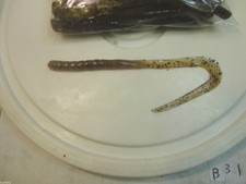 Bulk 8" Curly Tail Worms, Pumpkinseed, 20 Count (New Other)