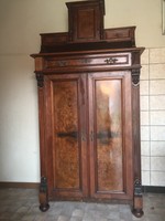 Vertiko, Gründerzeit, Nussbaum Buffetschrank mit Aufsatz KABINETT Antik alt 