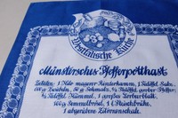  Geschirrtuch Halbleinen Westfälische Küche Rezept Münstersches Pfefferpotthast