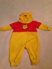 DISNEY WINNIE THE POOH HOODED ONE PIECE INFANT OUTFIT WITH EARS 18M