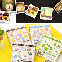 70 PCS Cartoon Transparente PVC Dekorative Aufkleber DIY Scrapbooking Crafts