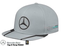 Mercedes Benz AMG Petronas Hamilton Flatbrim Cap Schirmmütze Mütze grau neu