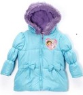 NEW Girls "AQUA BLUE SPARKLE & PURPLE FUR DORA" Size 3T Lined Coat Jacket NWT