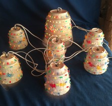 Vintage Lawnware Flower Pot Lamp Light Deck Patio RV Mid Century Lantern String