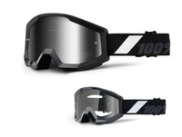 100% Strata Brille 2016 Goliath Verspiegelt Klar MX Motocross MTB Enduro Quad