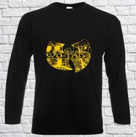 HERREN/MEN T-SHIRT, WU-TANG CLAN 1 ROCK FUN TEE WHITE/BLACK LONGSLEEVE/LANGARM