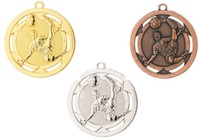 Fußball-Medaillen in gold/silber/bronze - Staffelpreise 