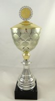 Pokal  Wanderpokal in Gold/Silber inkl. Gravur und Emblem ca.48 cm